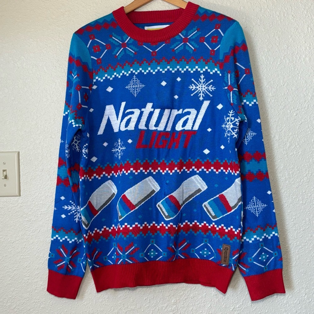 Tipsy Elves Natural Light ugly Christmas sweater. 100% acrylic. Men’s size M - Picture 2 of 8